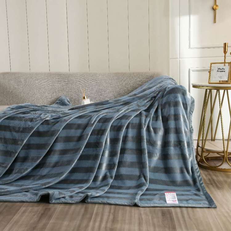 2020 Autumn/Winter New Plain Jacquard Farai Velvet Blanket Coral Velvet Blanket! Item Picture