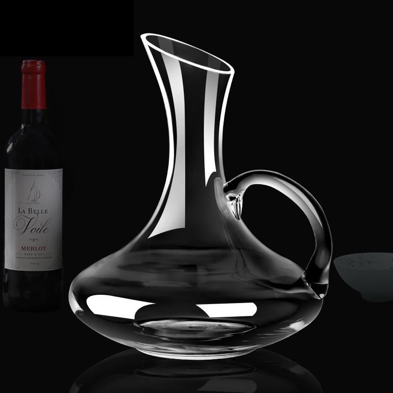 Decanter with crystal glass handle, unleaded red wine divider, red wine pot, red wine bottle, household European style Specification image