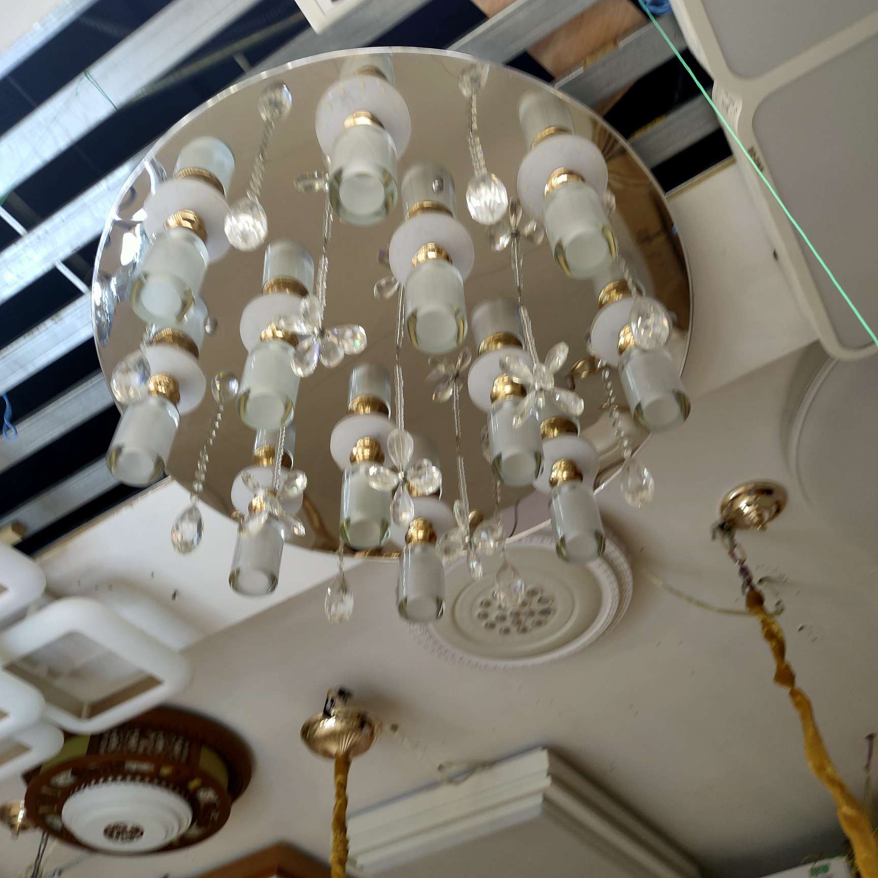 Nordic living room chandelier, simple and modern, dining room lamp, grand and light luxury, three-bedroom and two-living-room lighting package combination, bedroom lamp chandelier Specification image