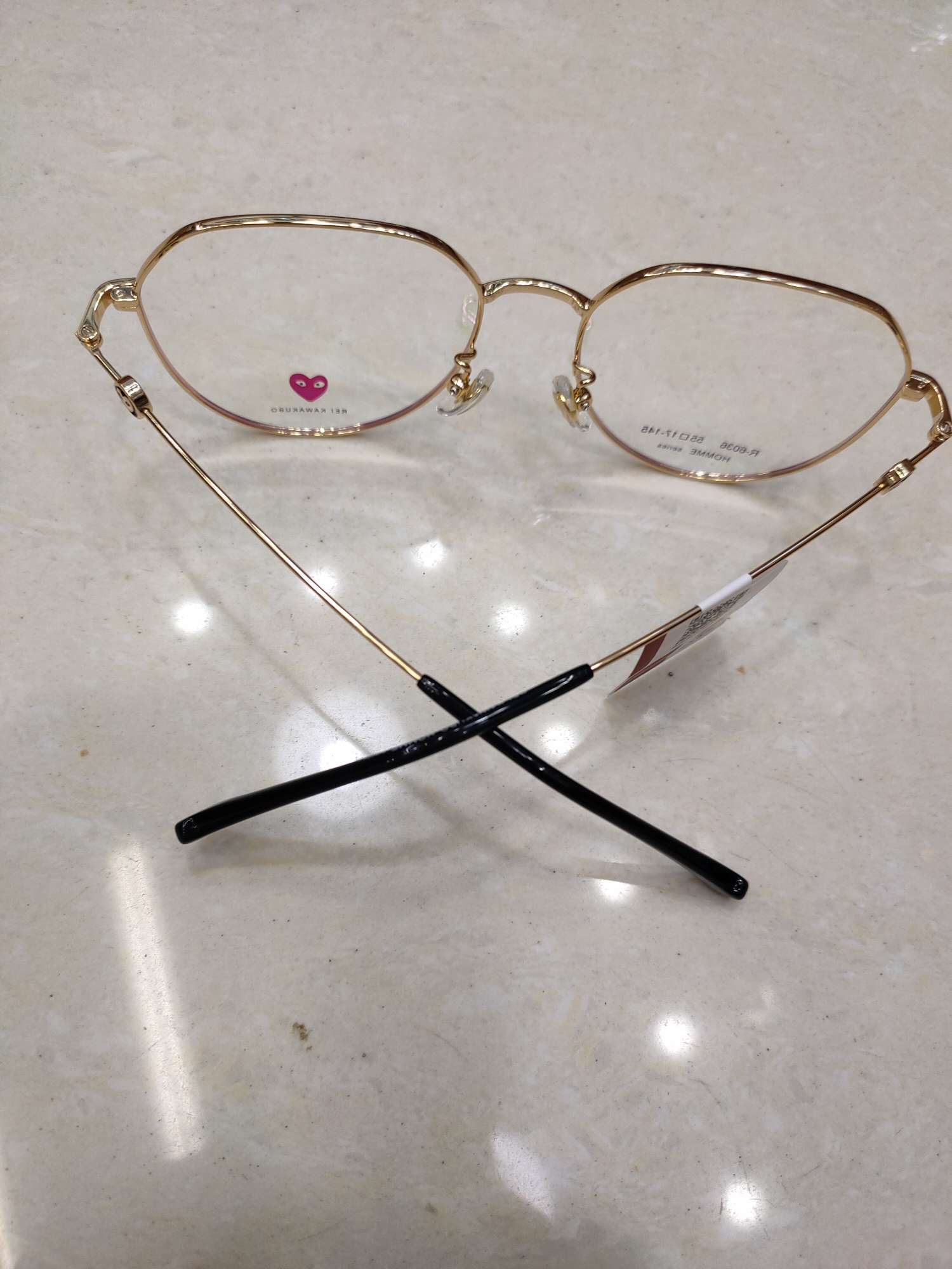 6036 Rei Kawakubo Black Gold Frame Specification image