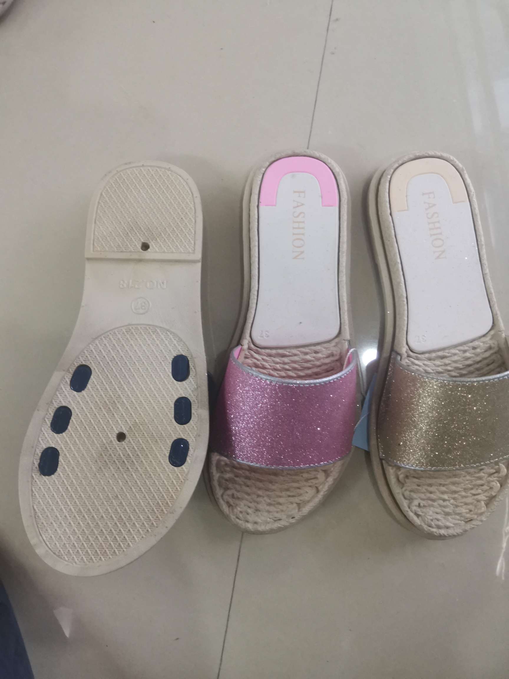New Slippers With Imitation Linen Soles details Picture