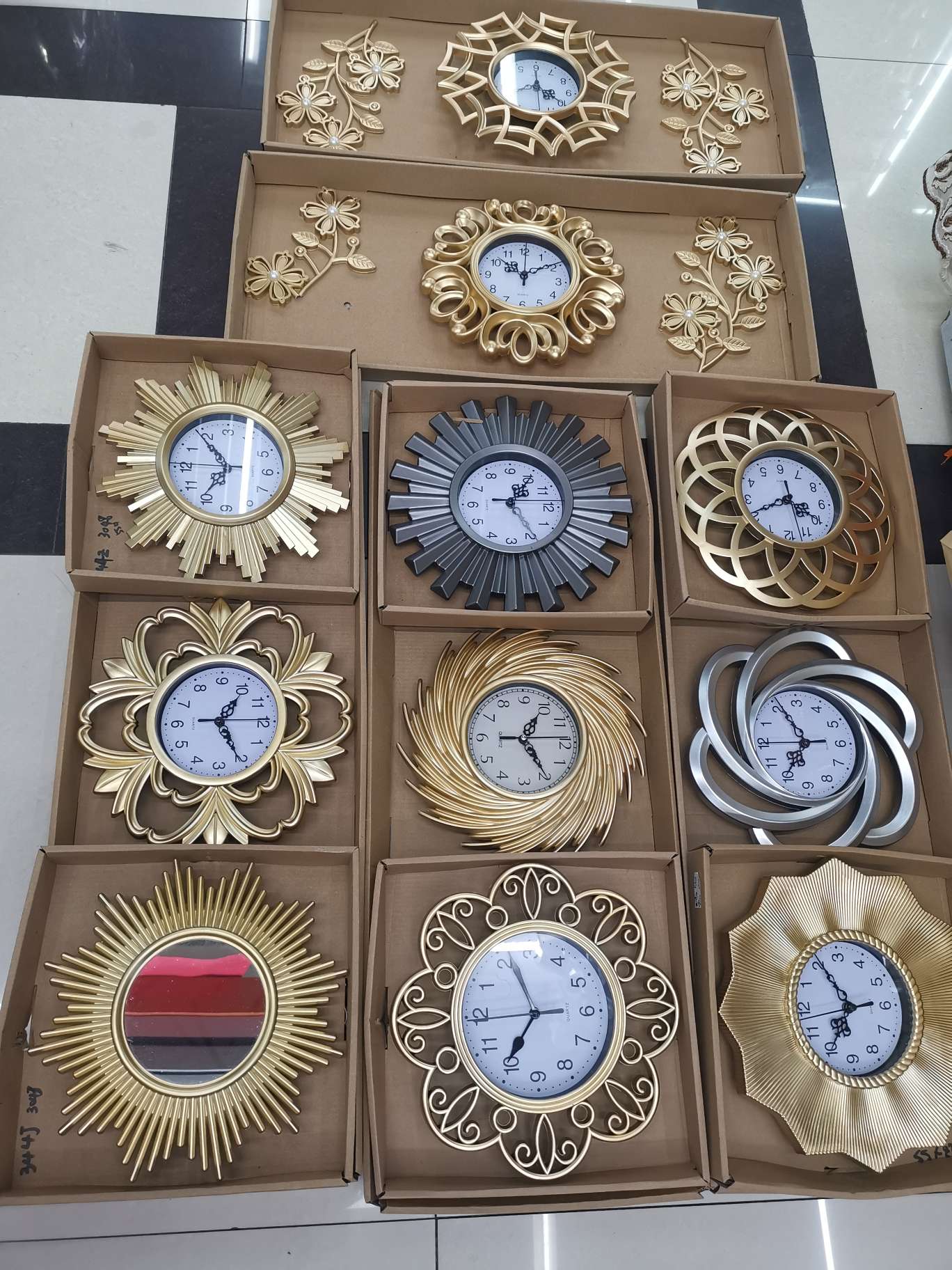 DIY飞机座钟木纹立钟 落地钟挂钟创意家居装饰品 高贵典雅钟表艺术品详情图7