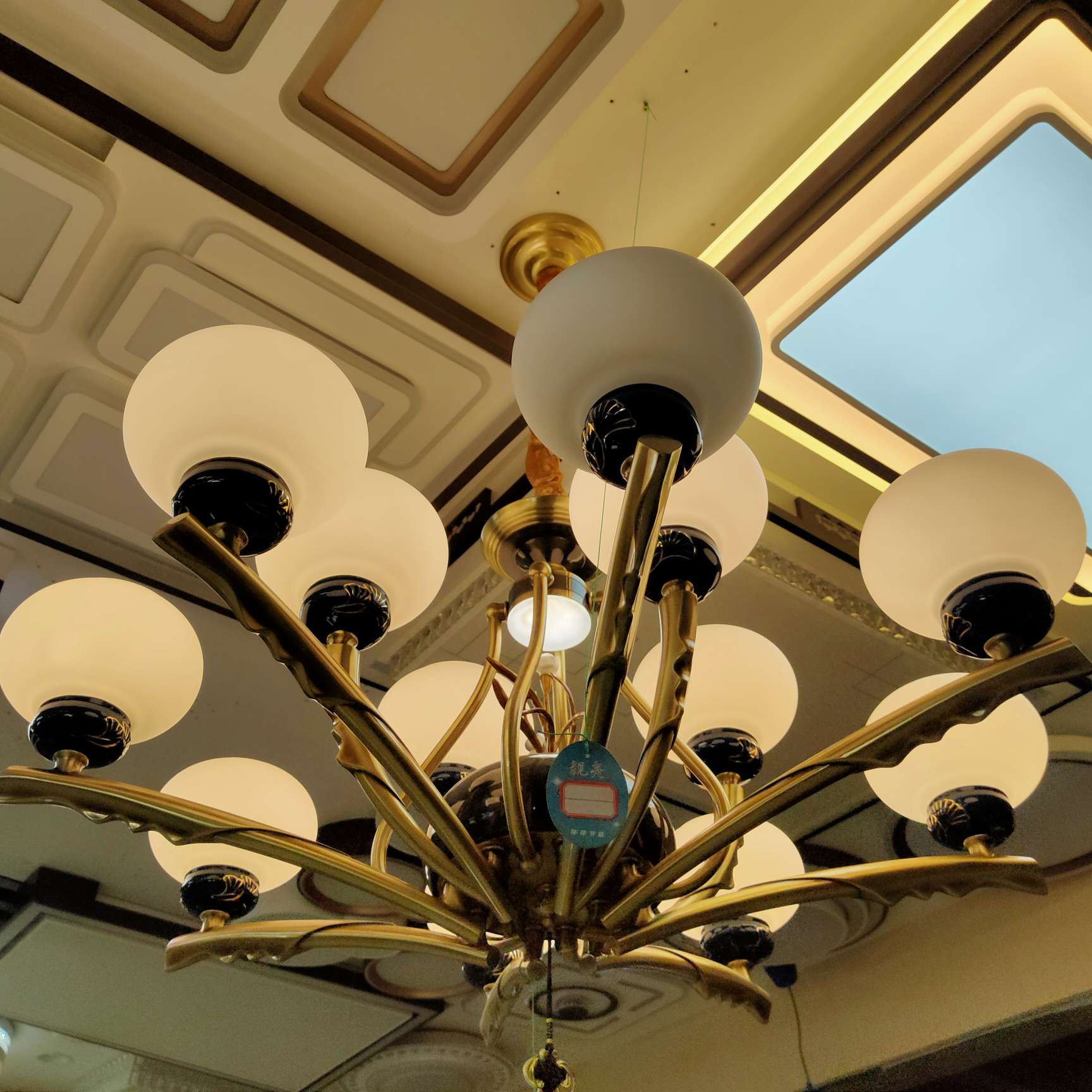 Nordic living room chandelier, simple and modern, dining room lamp, grand and light luxury, three-bedroom and two-living-room lighting package combination, bedroom lamp chandelier