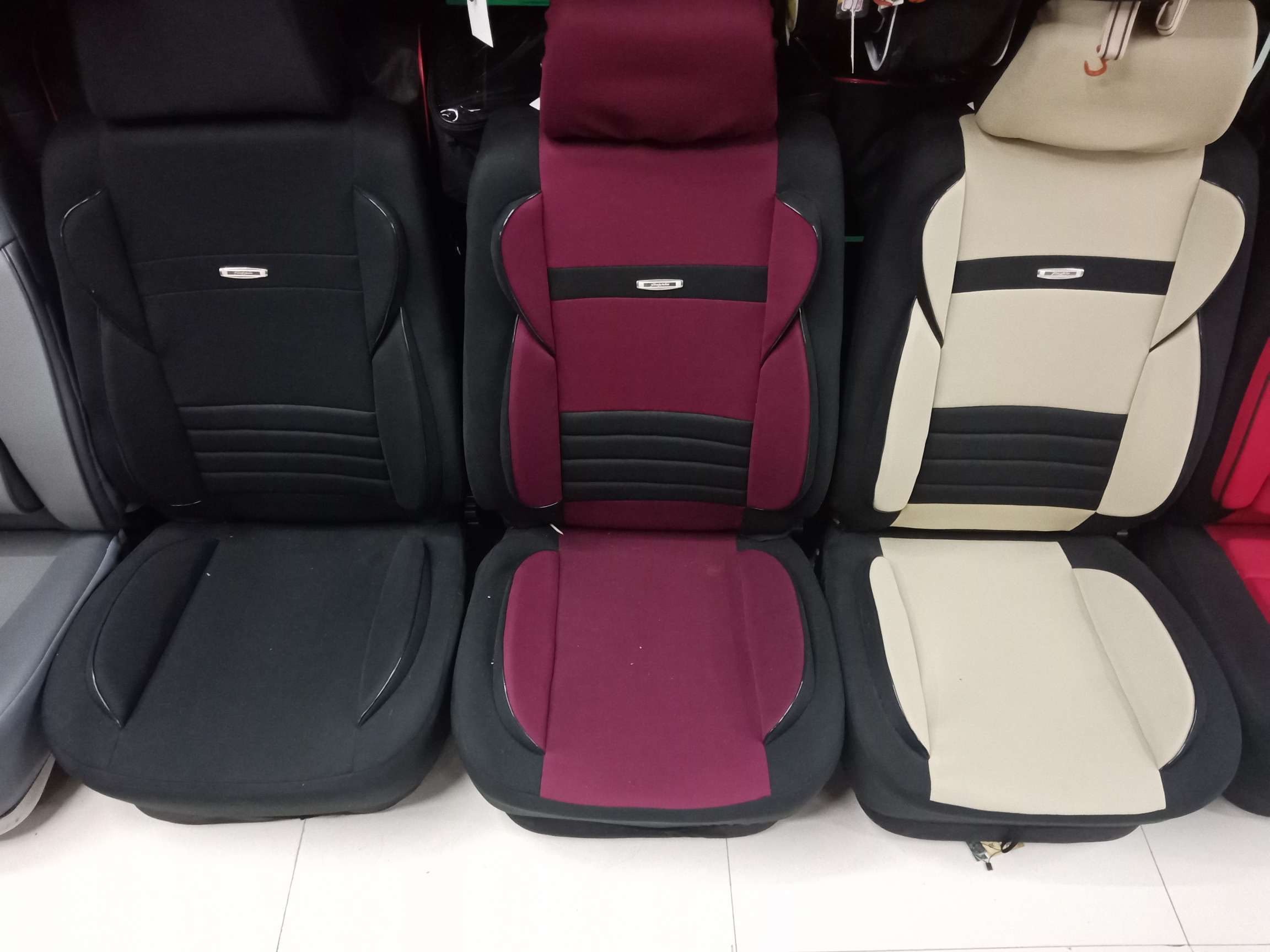 Premium car seat covers, fully inclusive seat covers full figure