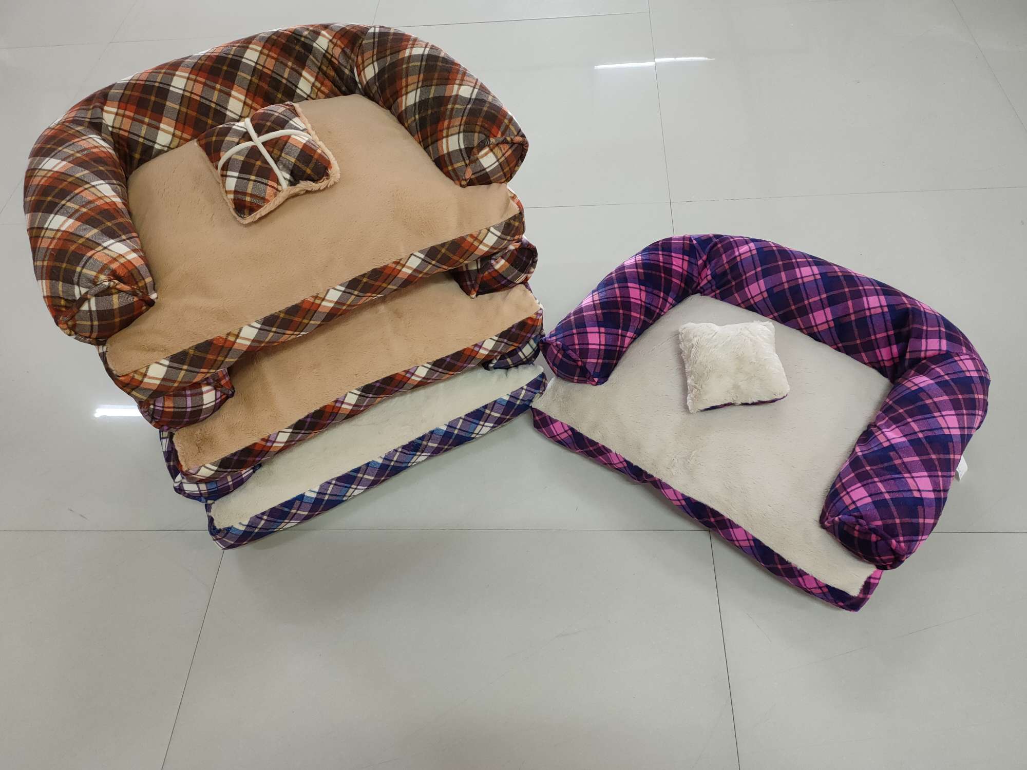 New square small sofa, fully detachable and washable pet mattress, teddy, Corgi and other small dog, cat, dog pet sofa pad, pet bed factory direct sales Specification image