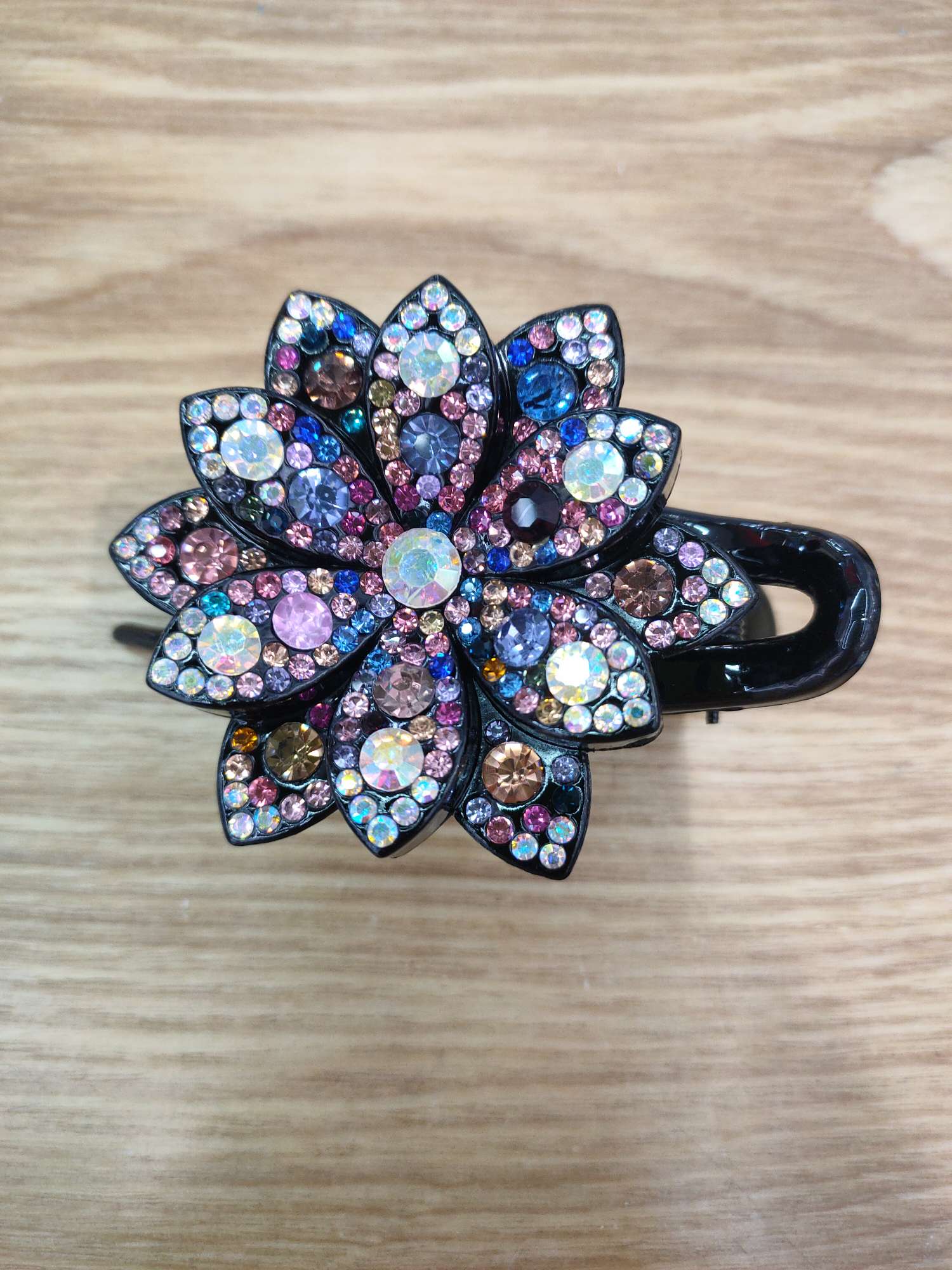 Three Teeth Clip Duck Bill Clip Top Clip Hair Clip Female Adult Hair Accessories Rhinestone Disc Hair Mother Hair Clip details Picture