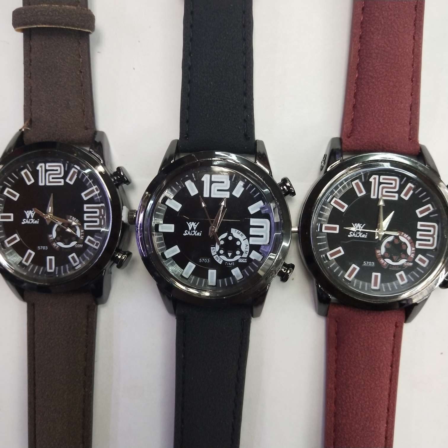 精品时尚简约大气成人手表多色大表盘细节图