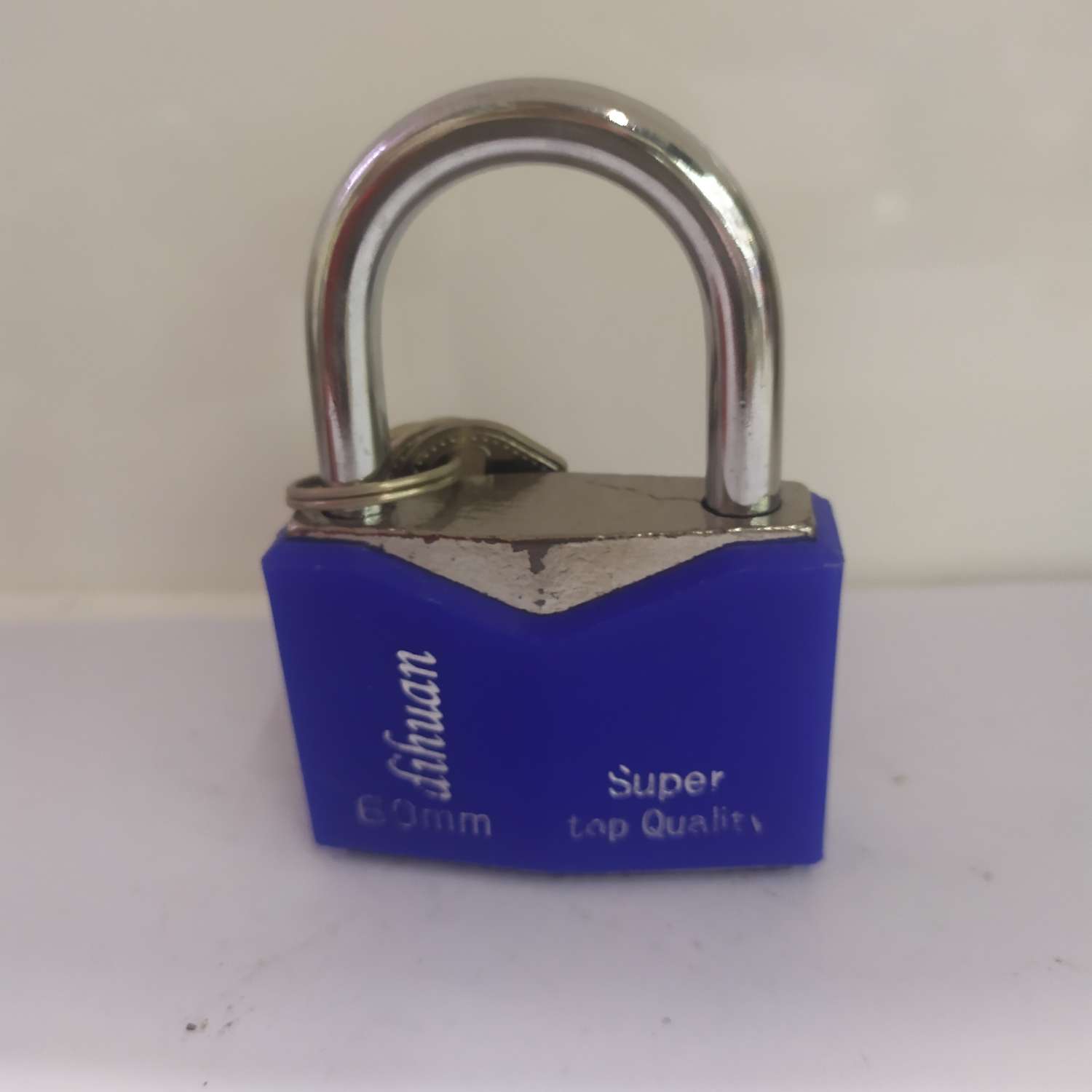 60mm padlock plastic shell lock diamond-shaped semi-enclosed plastic shell lock