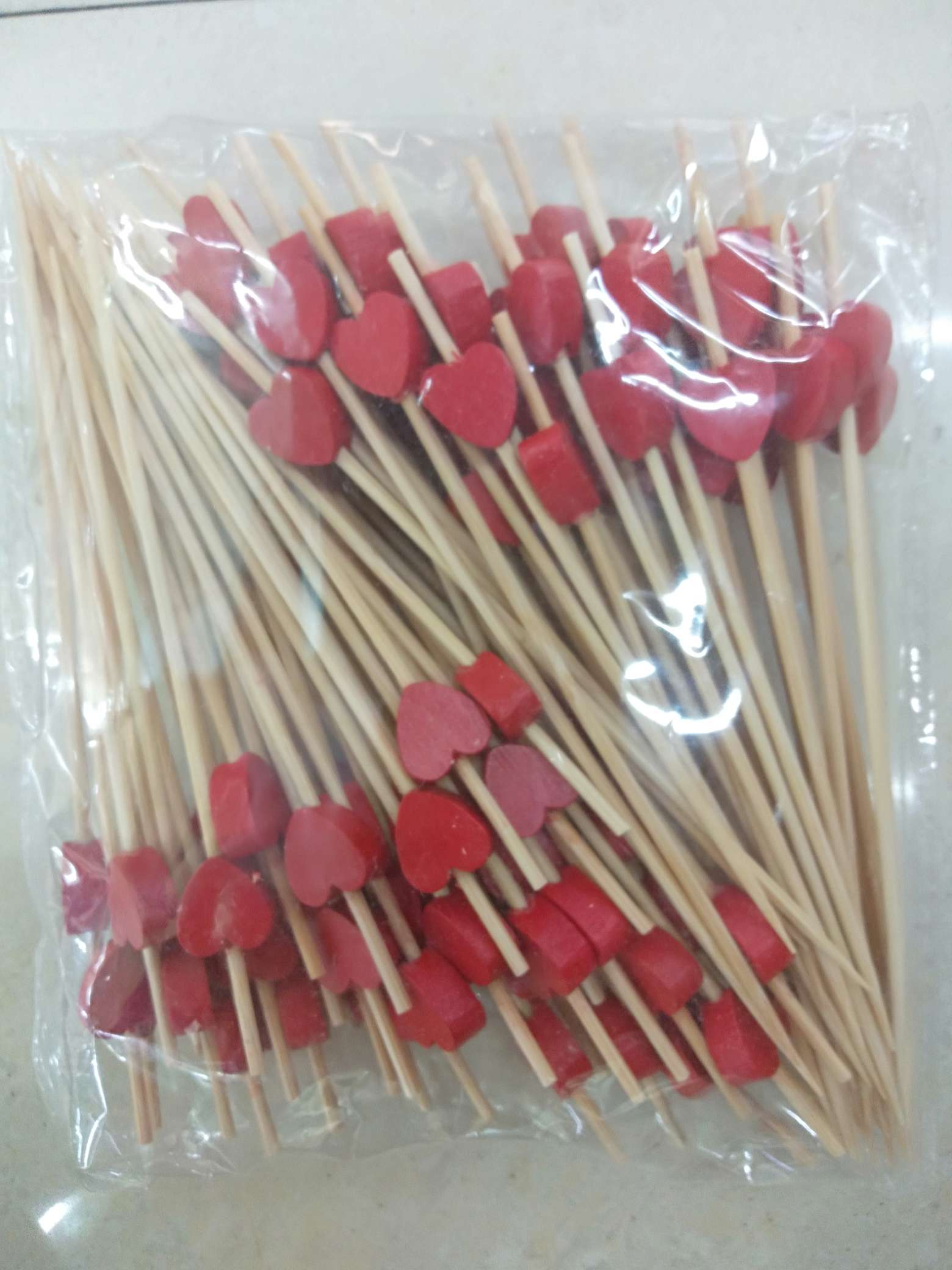 红色爱心签