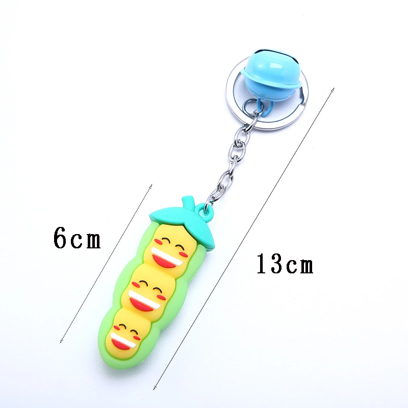 ins influencer unicorn PVC soft rubber bell keychain, car bag pendant, street stall promotion keychain gift Application Scenario