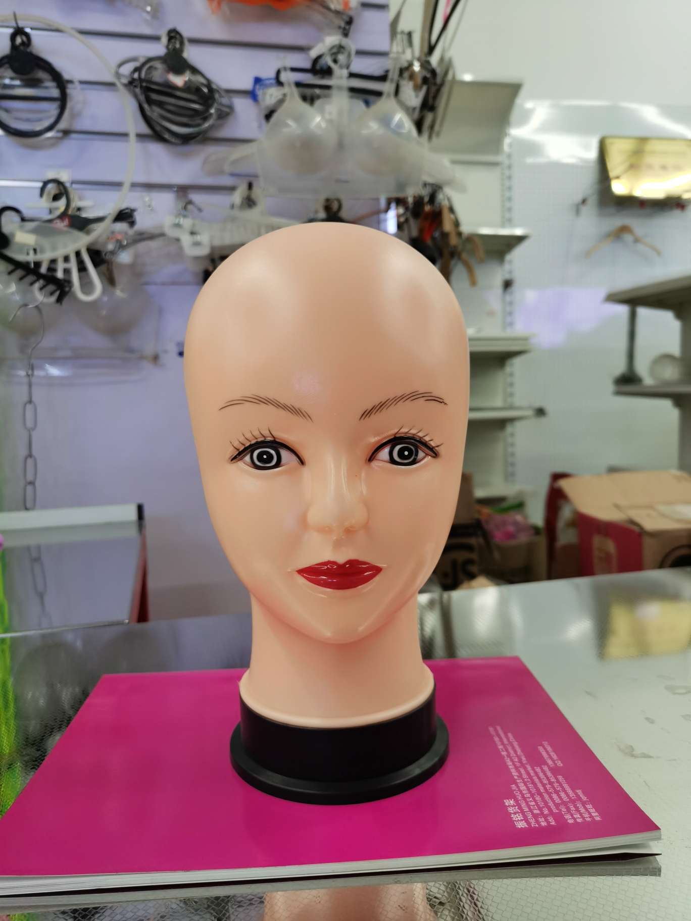 塑料女头模图