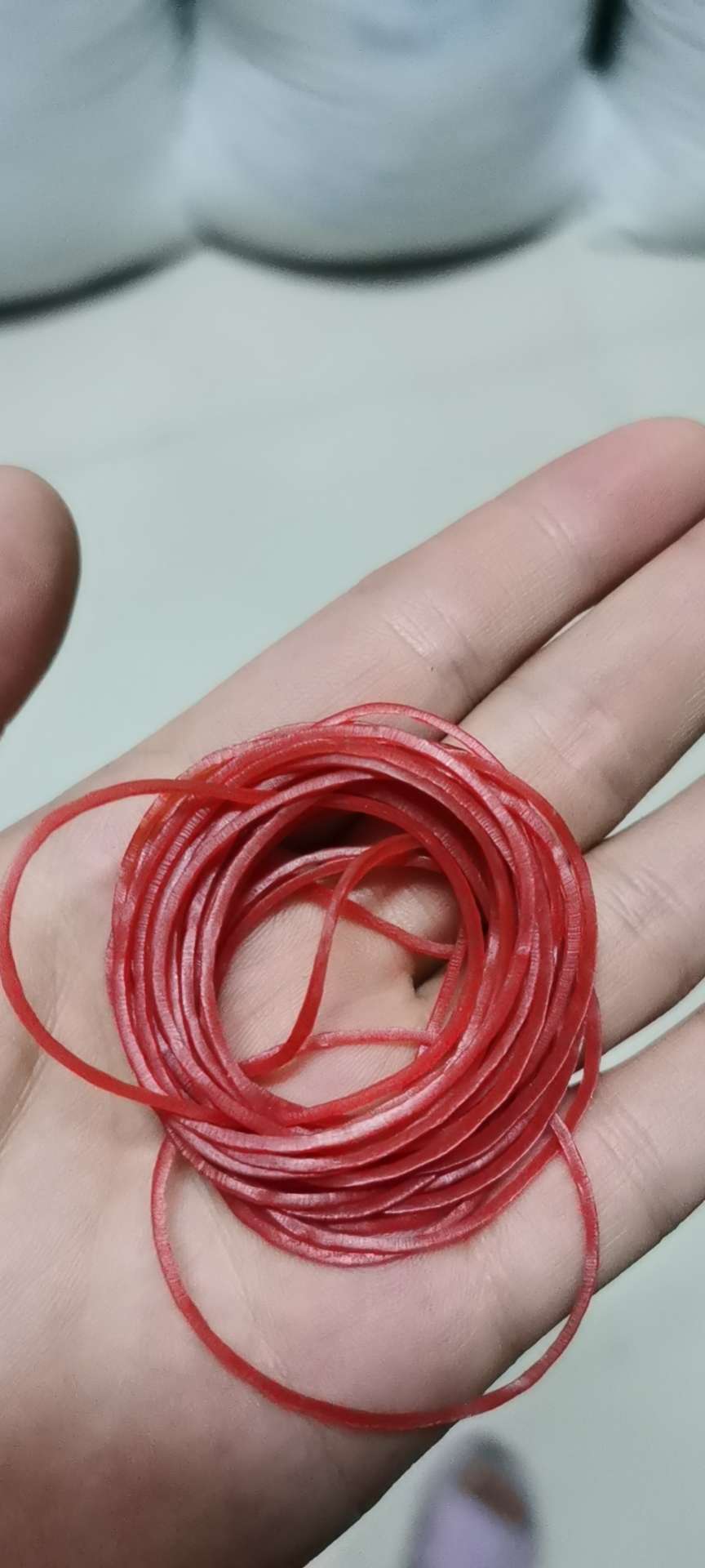 橡皮筋 橡胶圈 38透明红图