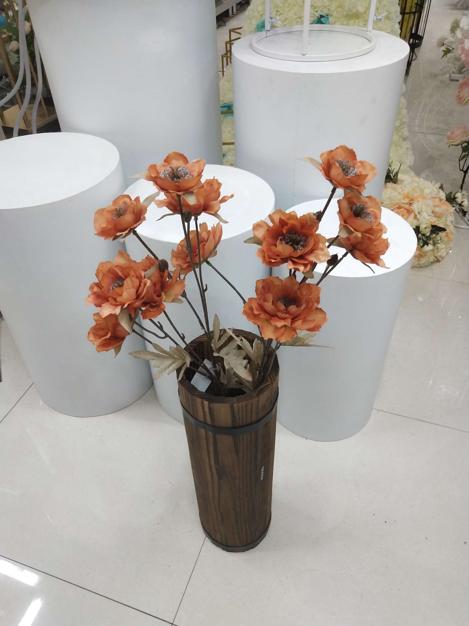 The small peony flower wedding prop is selling well and is a must-have for the wedding auditorium undefined