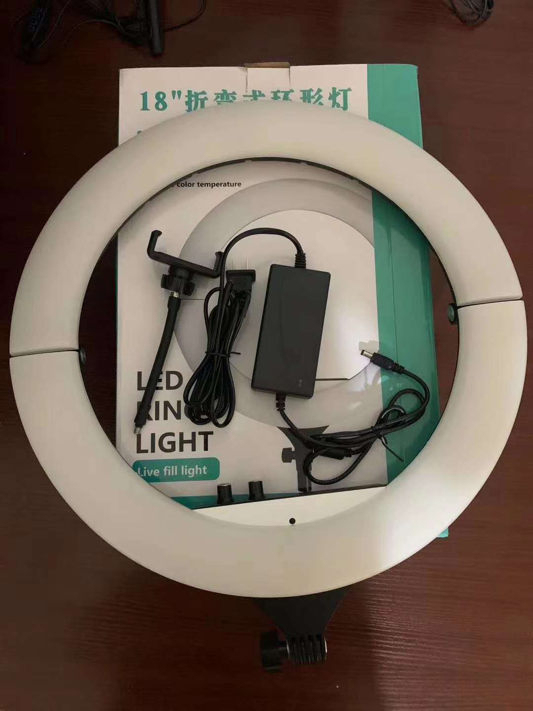 Supplementary light live light 18 "folding ring light mobile phone beauty light LED live light photography light