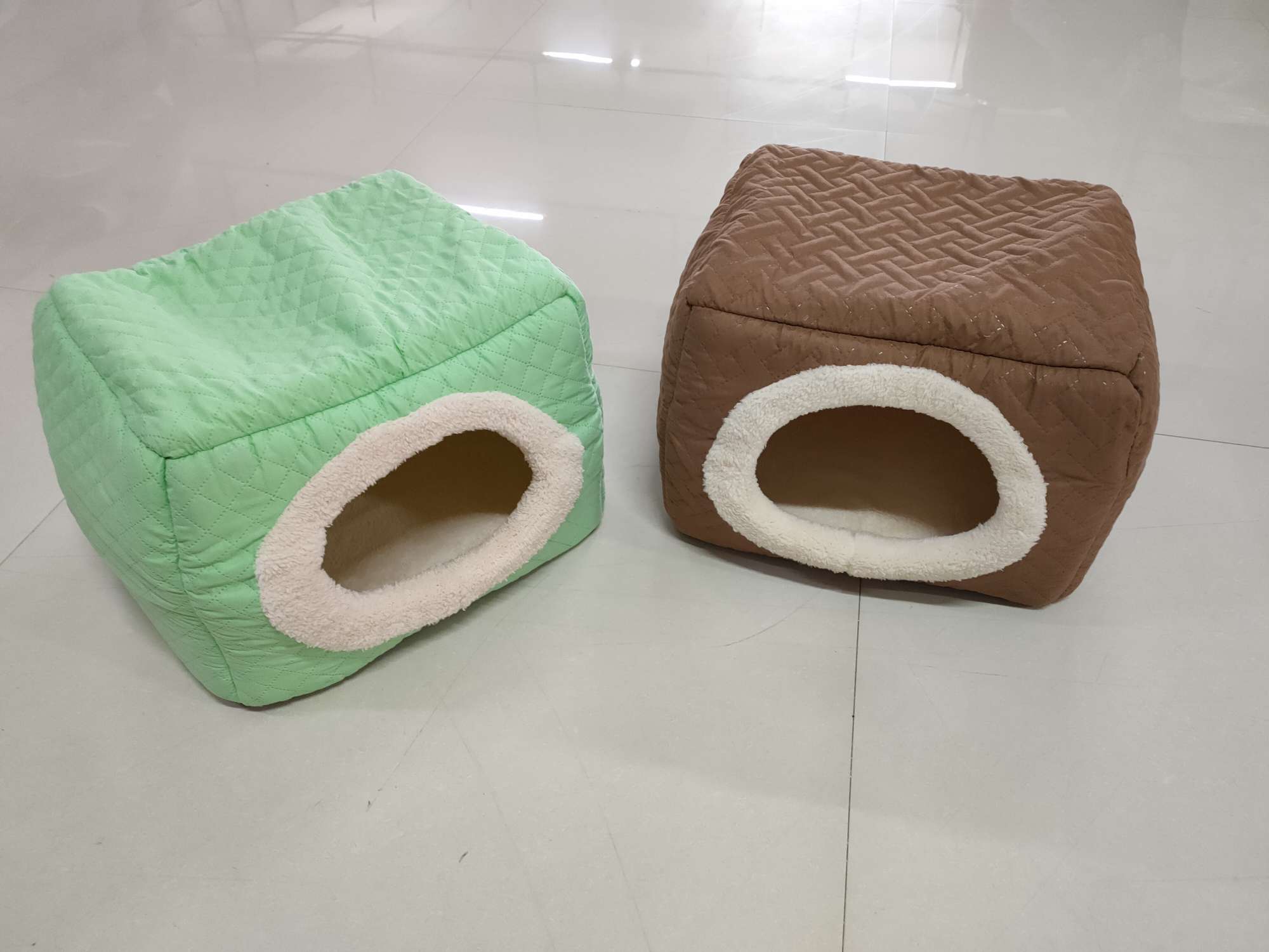 新款四方两用狗窝春秋通用猫窝贵宾泰迪比熊柯基等小型犬年幼小奶猫宠物窝垫厂家直销白底实物图