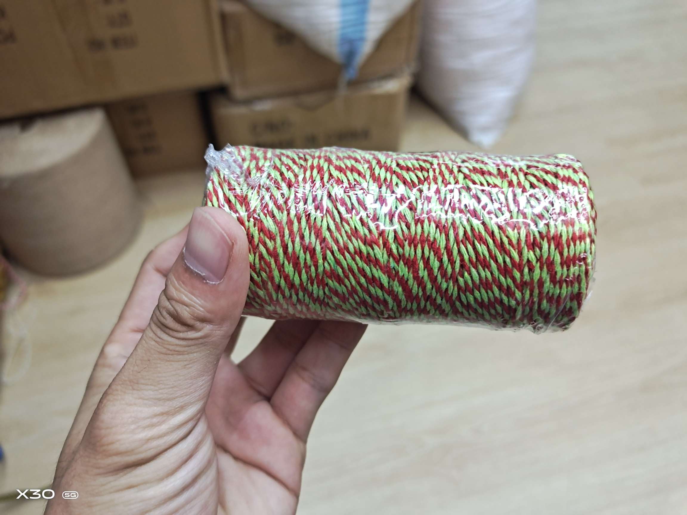 2mm red + yellow eight-strand cotton thread, zongzi thread, tag thread details Picture
