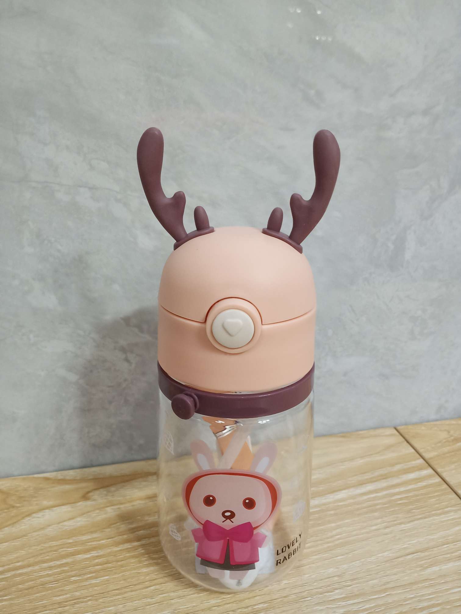 Children deer head water cup environmental protection material thumbnail