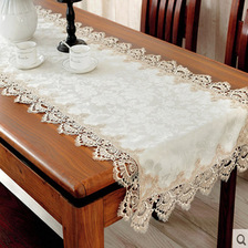 经典款欧式桌布 桌旗 椅套 优雅蕾丝桌布 45*90cm ¥10