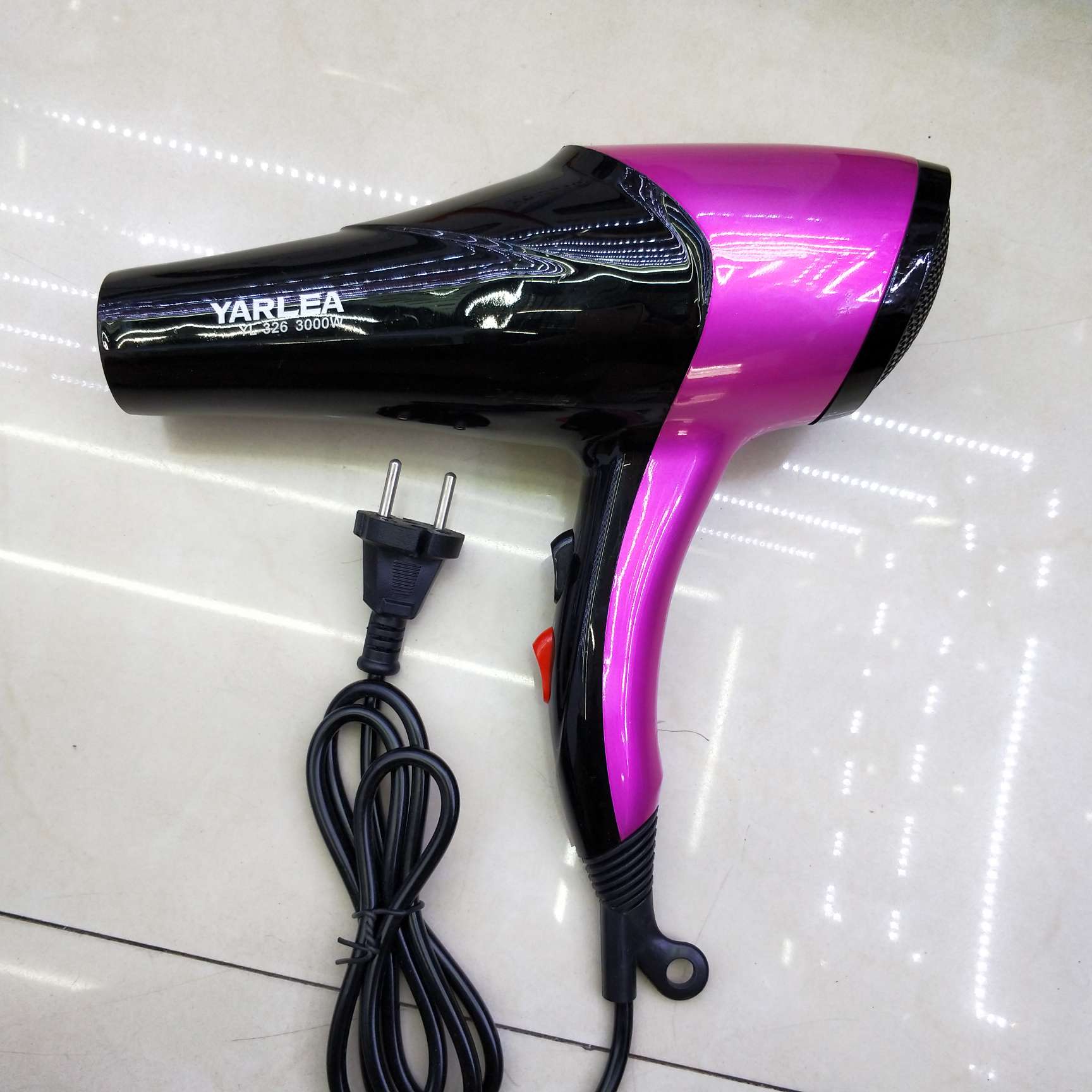 吹风机高贵粉色优雅黑配色时尚亮眼细节图