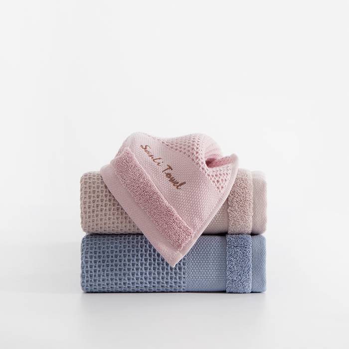 9758 时尚刺透面巾 规格34*72 克重70g/条产品图