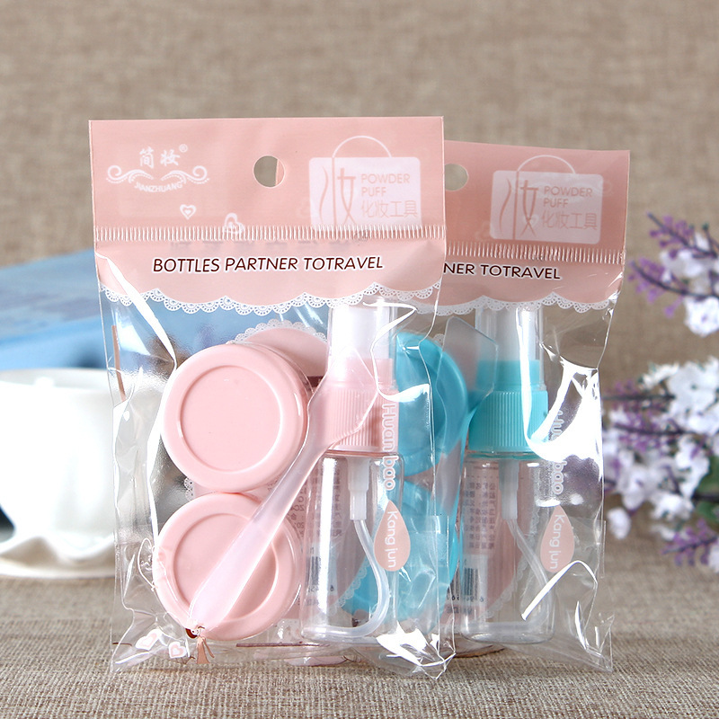 Business trip Empty bottle set Makeup tools Plastic empty bottle Cosmetics face cream dispenser bottle spray bottle