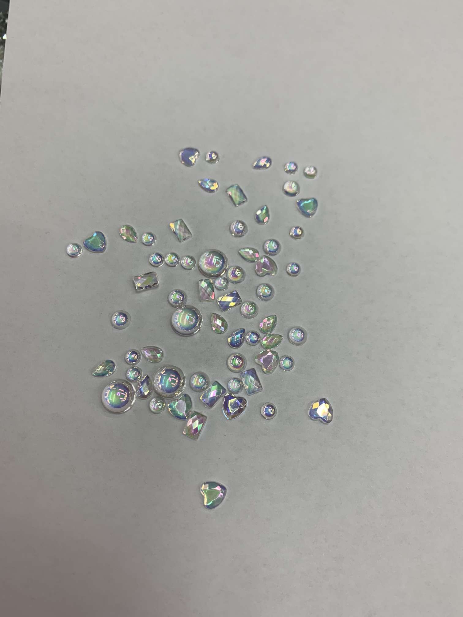 Taiwan acrylic diamond premium rough diamond AB colored diamond
