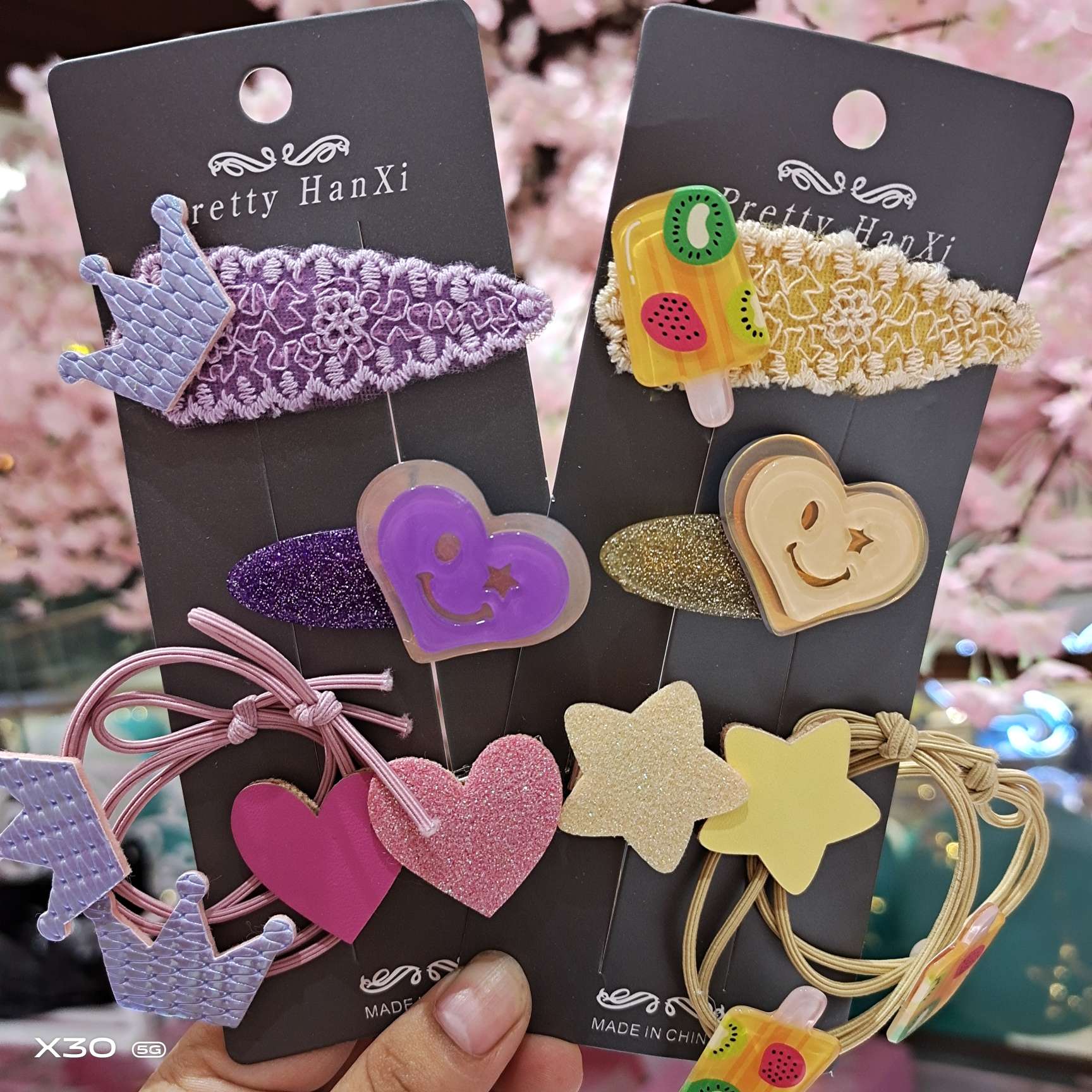 Creative new girl hairpin set Korean version of children's hair card Fashionable children cute side clip baby does not hurt the hairpin thumbnail