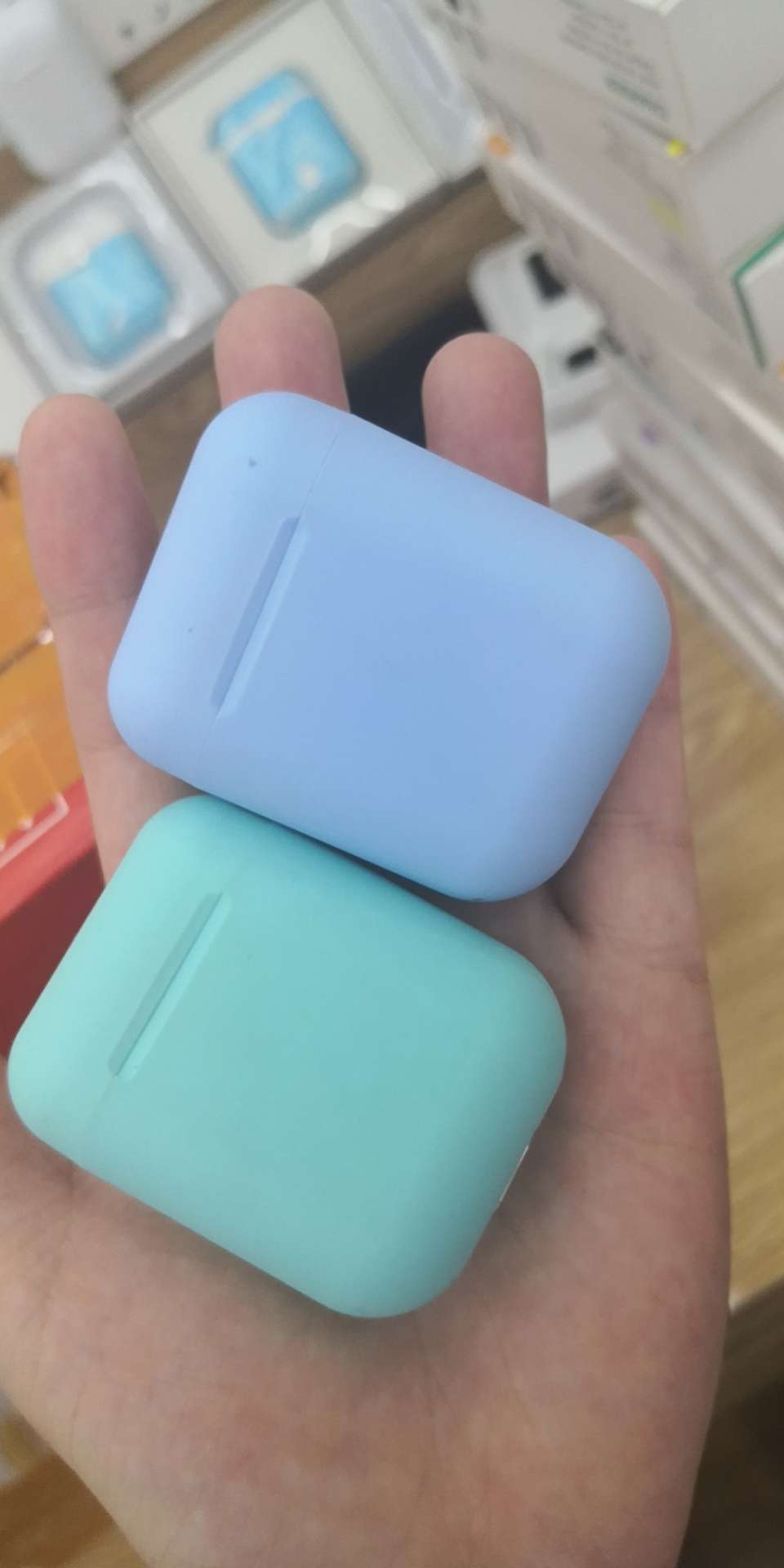 Macaron-colored Bluetooth headset thumbnail