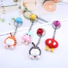ins influencer unicorn PVC soft rubber bell keychain, car bag pendant, street stall promotion keychain gift undefined