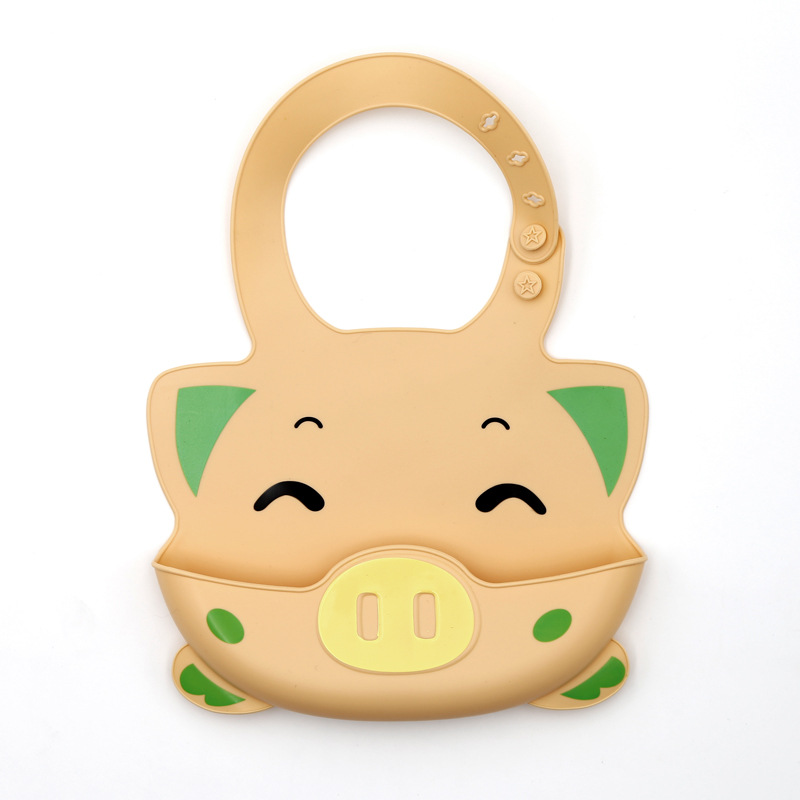 Baby Food Bib Food Pocket Waterproof Bib Baby Drool Towel Large Children's Silicone Bib Food Pocket undefined