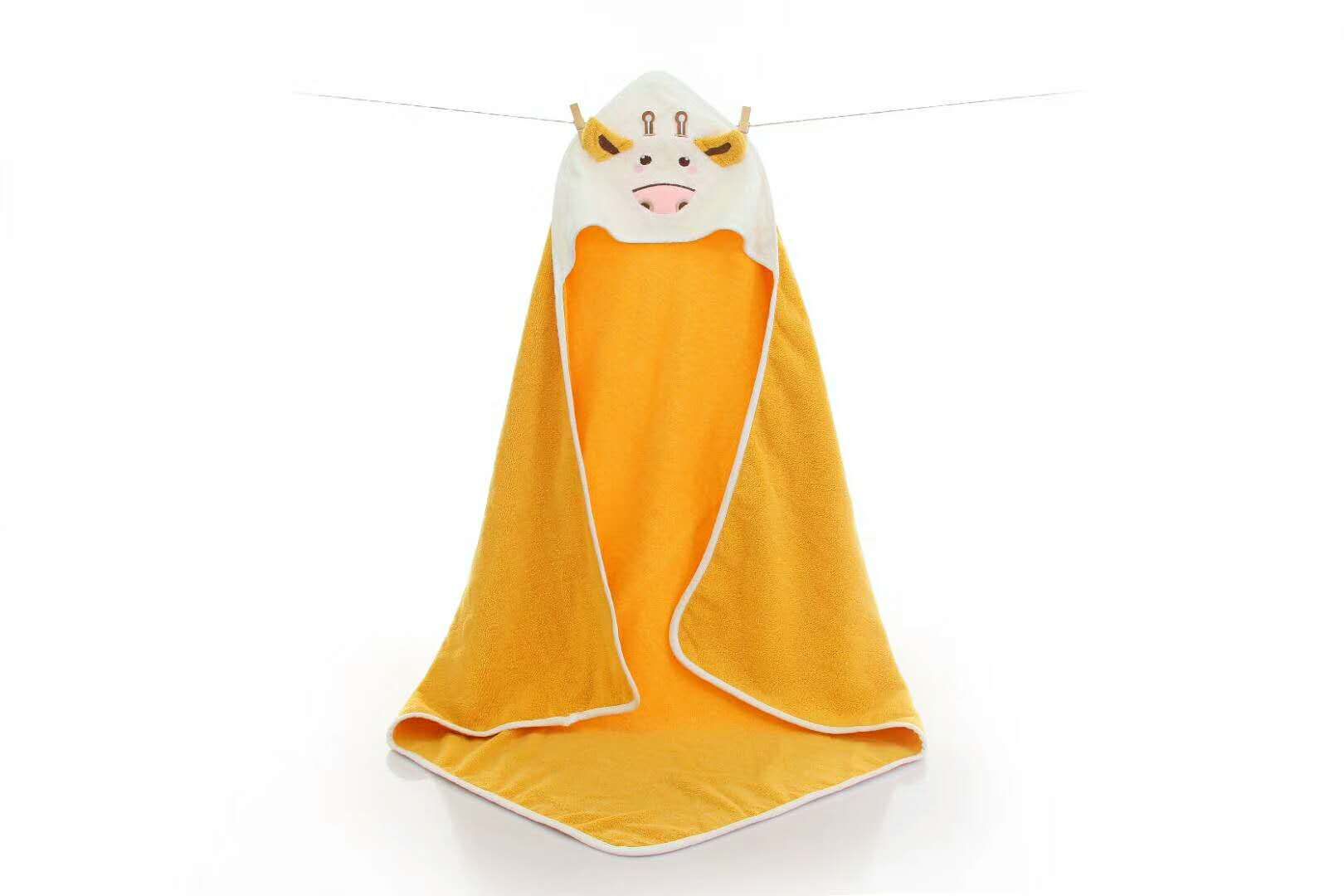 32股毛圈小牛抱被90*90产品图