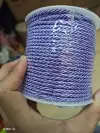 3mm cylindrical snow blue three-strand rope clothing accessory rope, 50 meters per cylinder details Picture