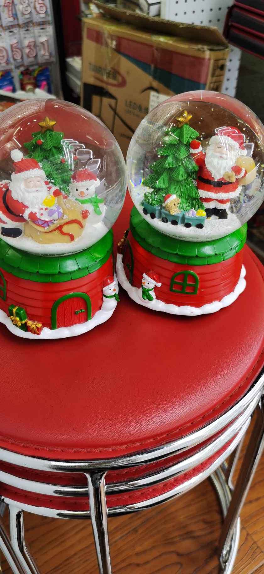 水晶球24圣诞节圣诞圣诞装饰品圣诞配件圣诞树圣诞用品圣诞发光礼盒圣诞玩偶