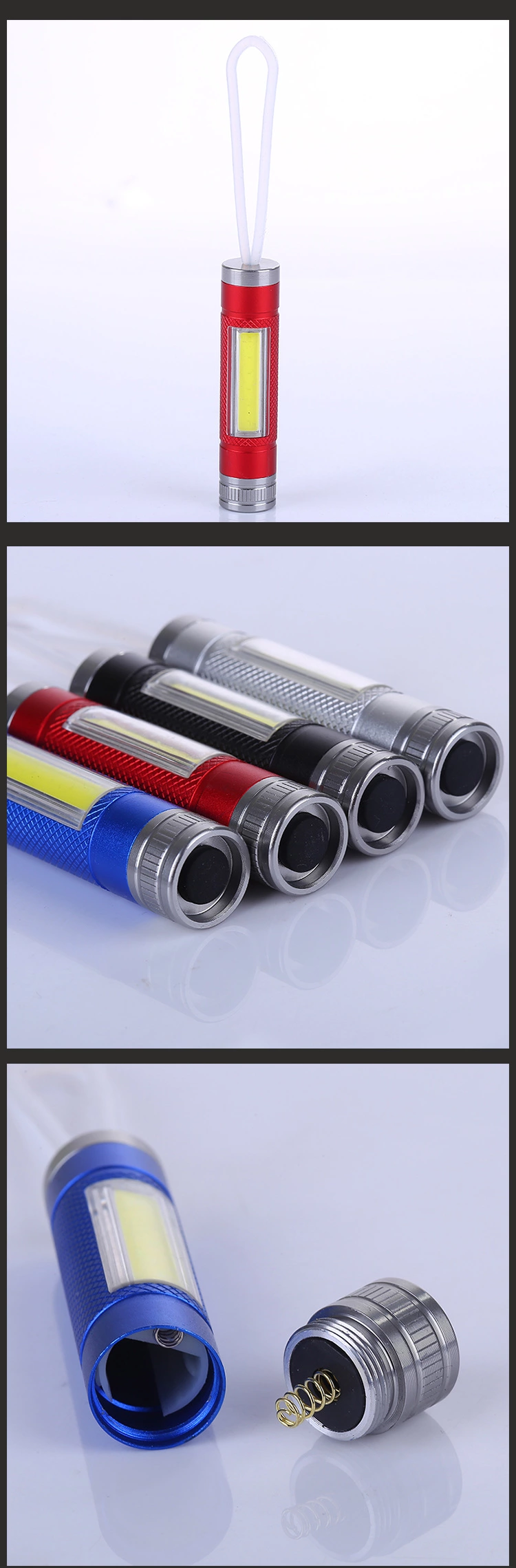 Wholesale of best-selling COB flashlights, keychains, hooks, flashlights, mini flashlights and lighting flashlights undefined