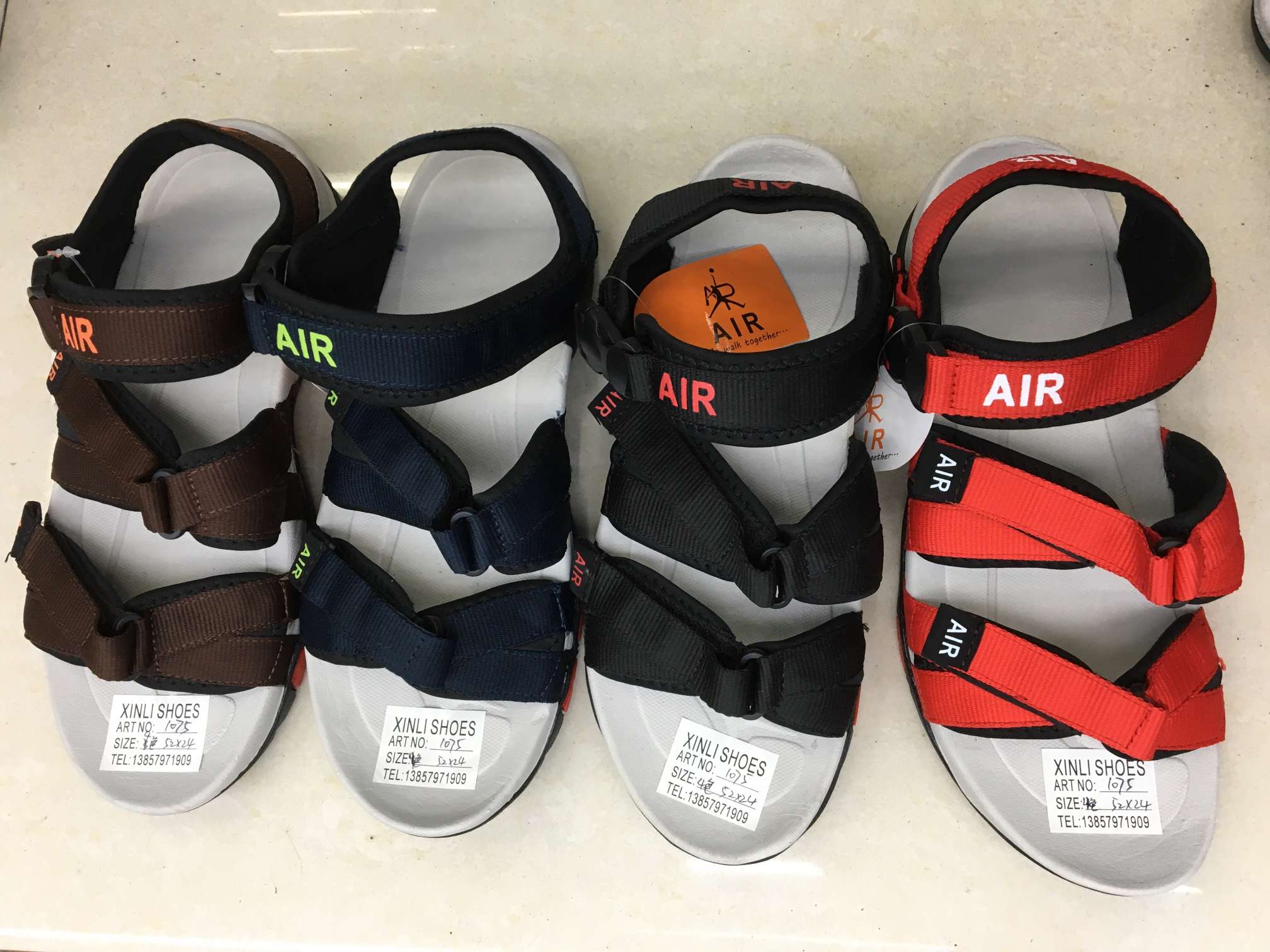 1075 webbing beach shoes Webbing Vietnamese sandals Fujian sandals men's beach shoes