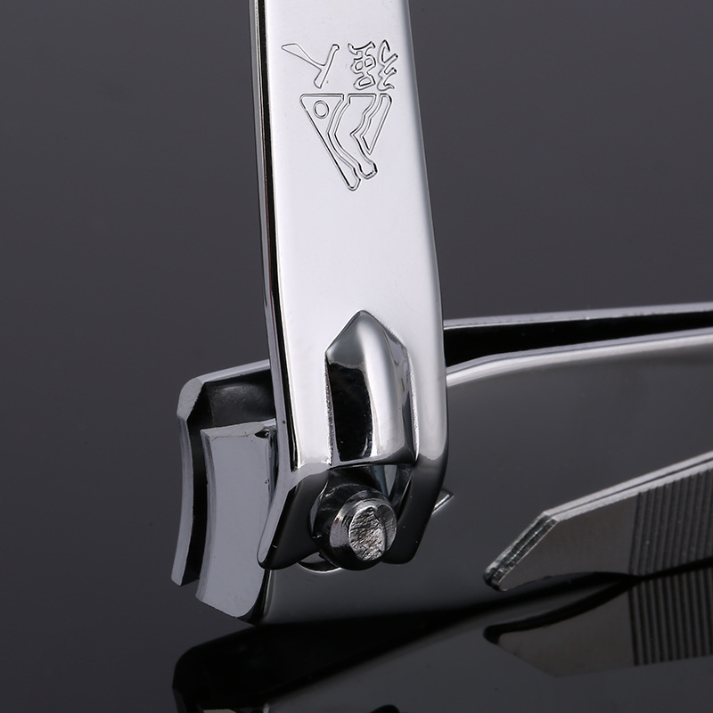 Wholesale genuine Qiangren 618T large flat-mouth nail clippers, multi-functional nail clippers, stainless steel nail knives details Picture