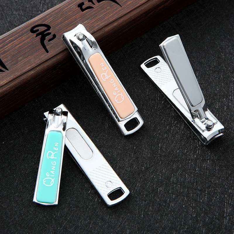 Stainless steel nail clippers, strong nail clippers 6613 large nail clippers, high-end flat nail clippers Item Picture