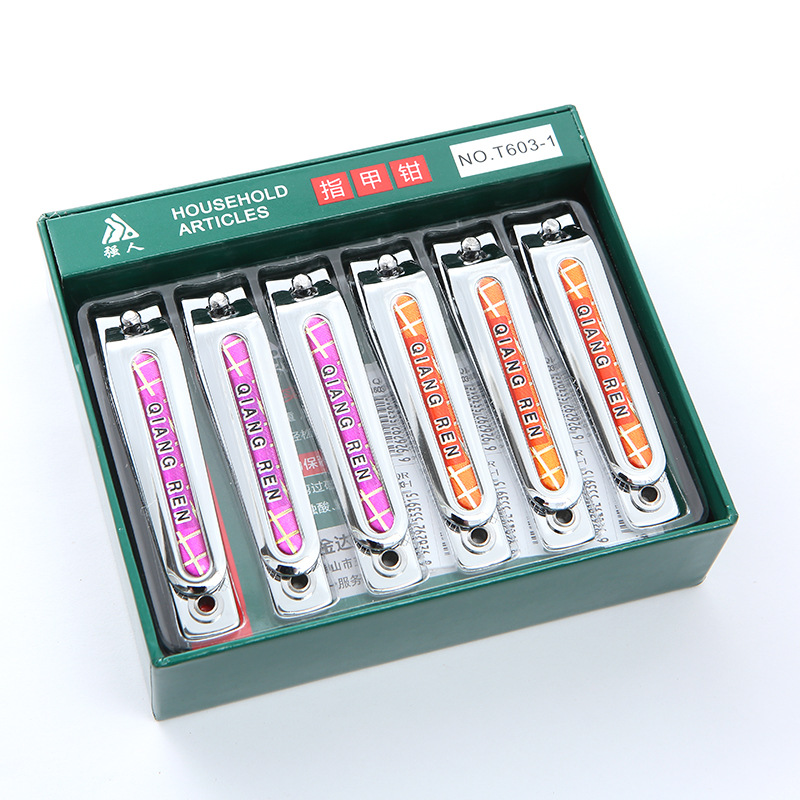 Genuine wholesale Guangdong Jinda Qiangren T603-1 nail clippers, large stainless steel nail clippers, flat-mouthed nail clippers