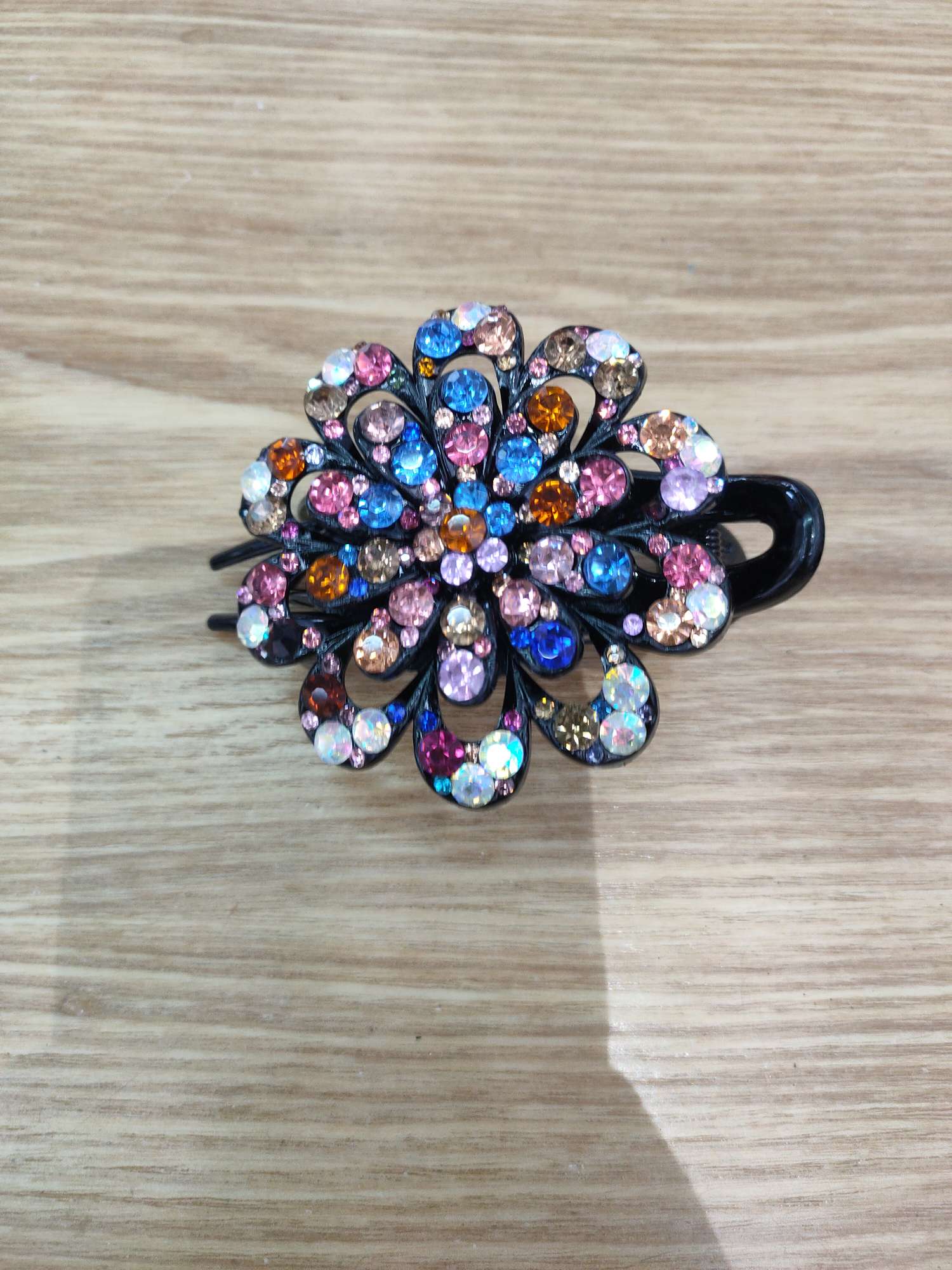 South Korea Hairpin Clip Instagram Clip Net Red Three Teeth Clip Big Lace Clip Female Adult Hair Clip Clip Head Accessories Specification drawing