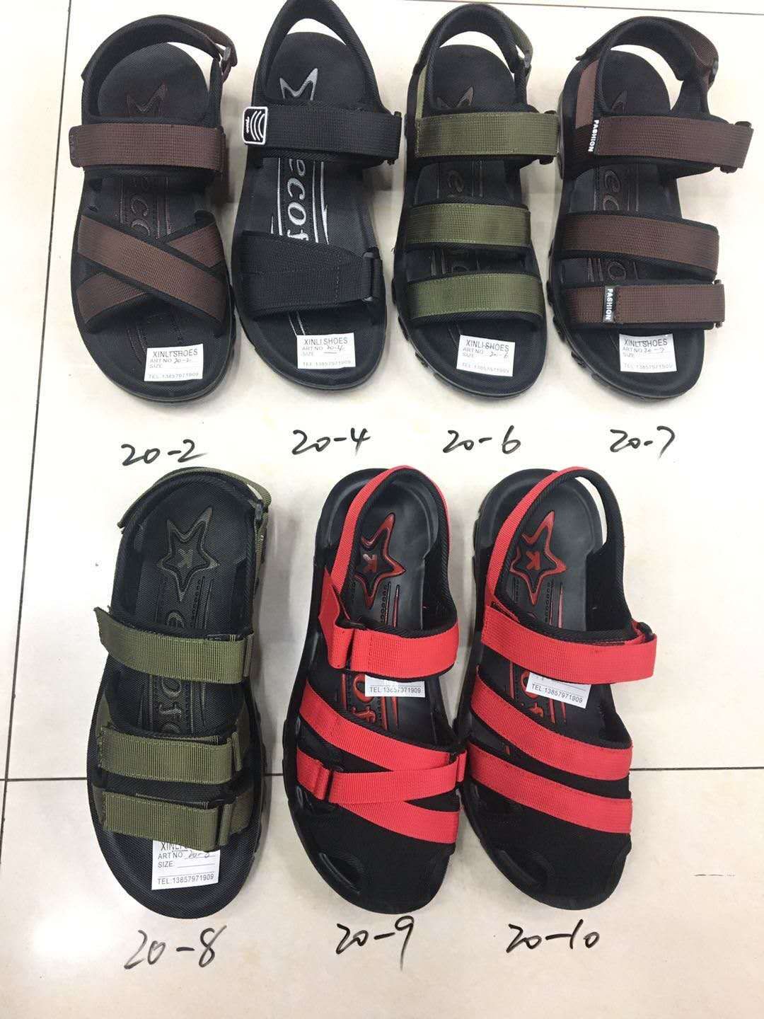 PU injection molded soles, PU leather sandals with woven straps