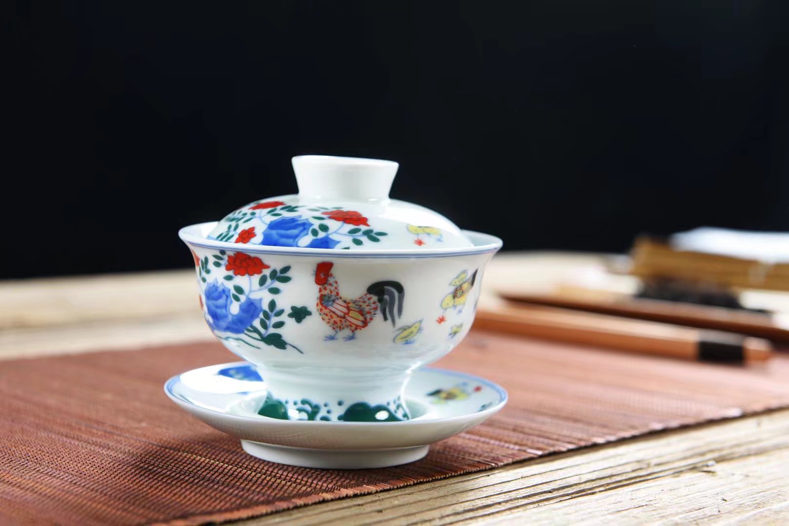 功夫茶具鸡缸杯套装细节图