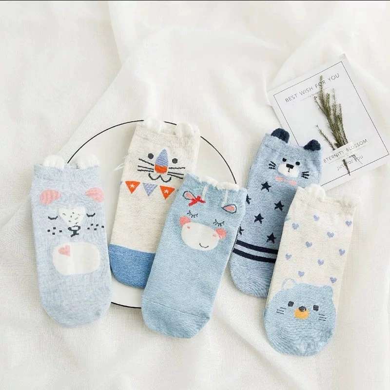 3703时尚韩版女船袜细节图