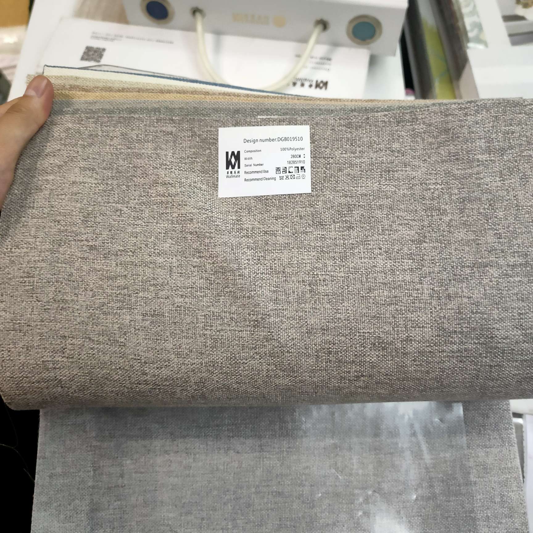 美国/棉布/窗帘白底实物图