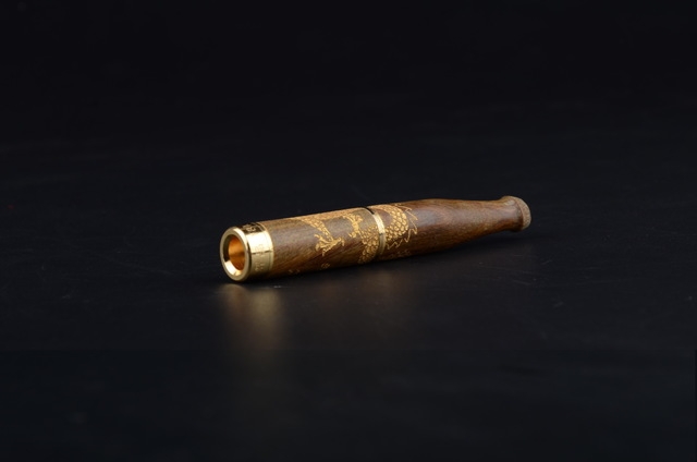 Redwood filter pipe, solid wood double-filter pipe nozzle manufacturer, wholesale in stock Specification image