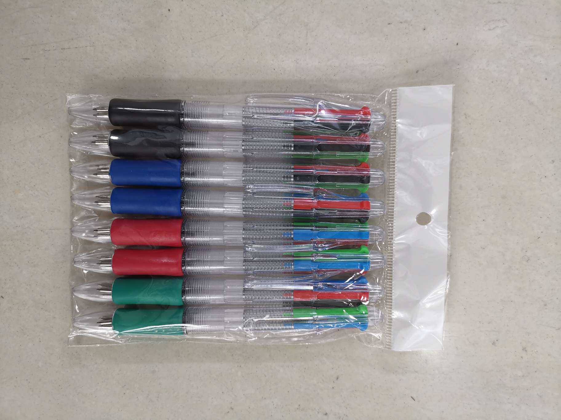 Four-color ballpoint pen with sheath Item Picture