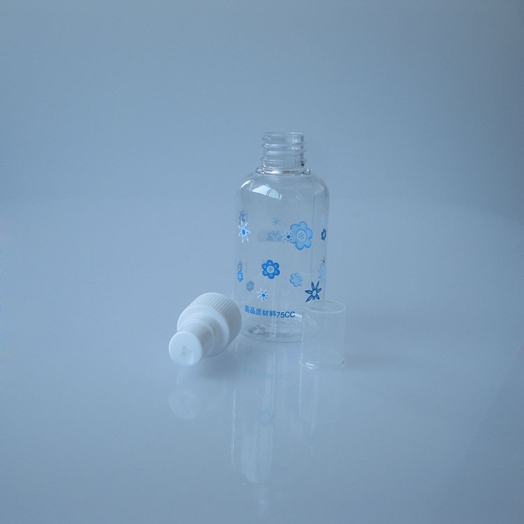 75ml transparent print spray bottle Moisturizing moisture bottle Perfume spray bottle delicate and compact details Picture