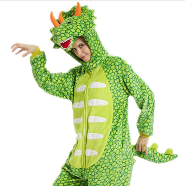 出口欧美新款三角龙不独角兽天马连体睡衣表演服饰细节图