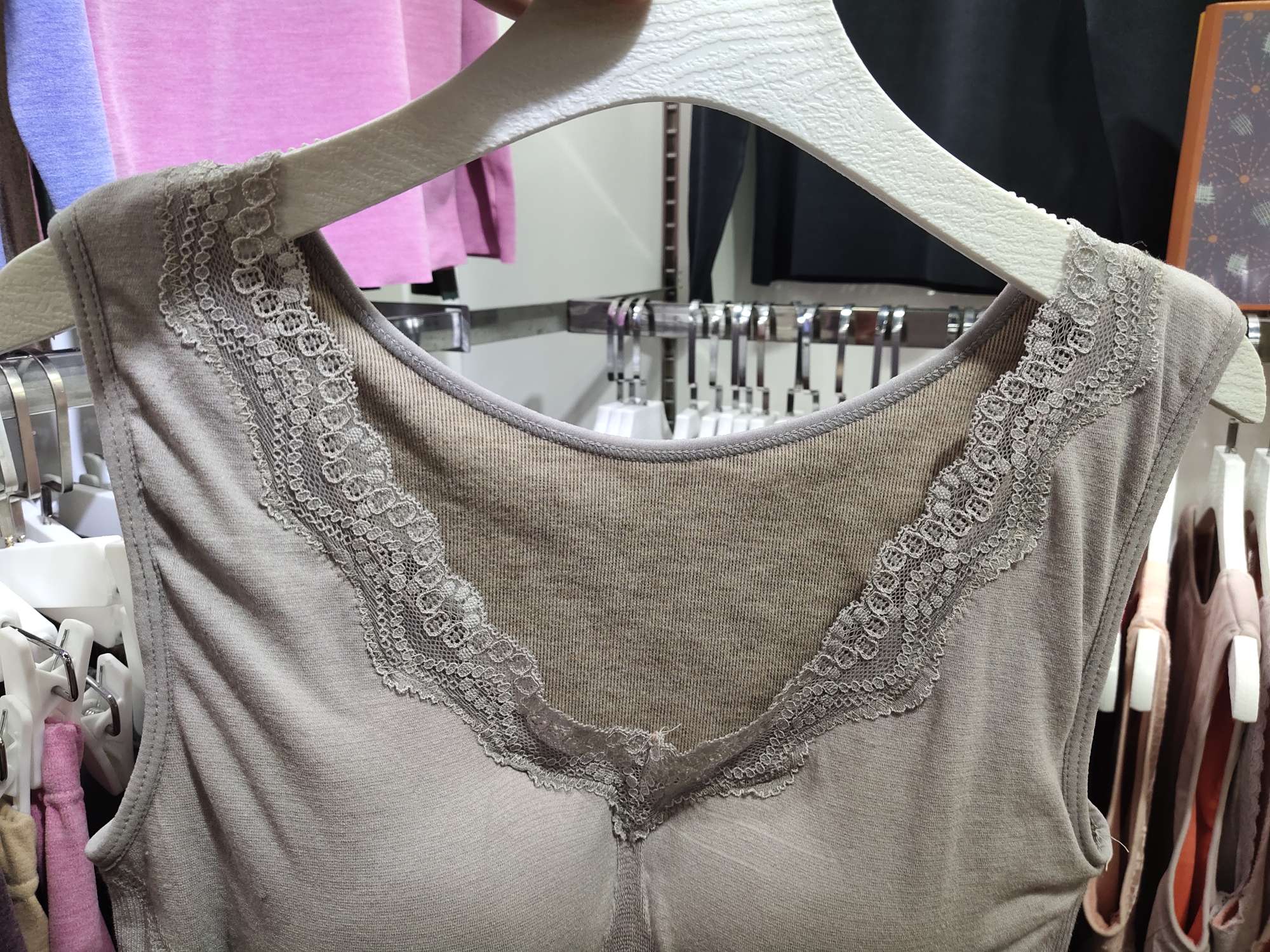 Sleeveless Women's Thermal Underwear New Fashion Thermal Underwear Soft And Comfortable Base Underwear Home Underwear Specification drawing