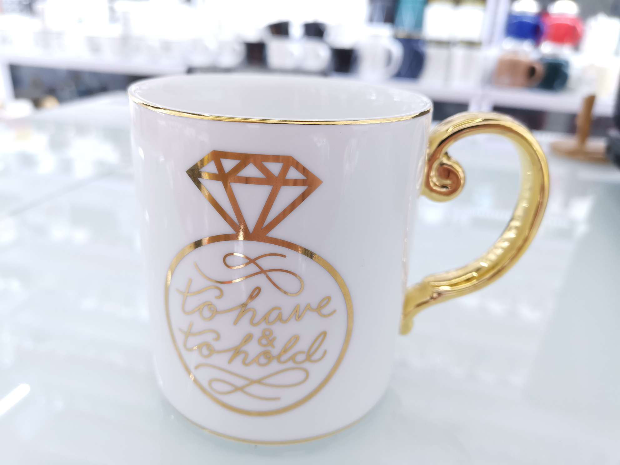Gold-plated mugs, ceramic cups, water cups, coffee cups