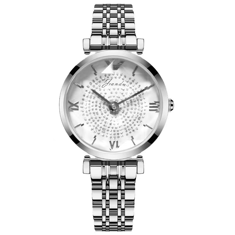 The 2020 new women's watch brand is fashionable, simple, elegant, waterproof and full of stars in the ins style details Picture